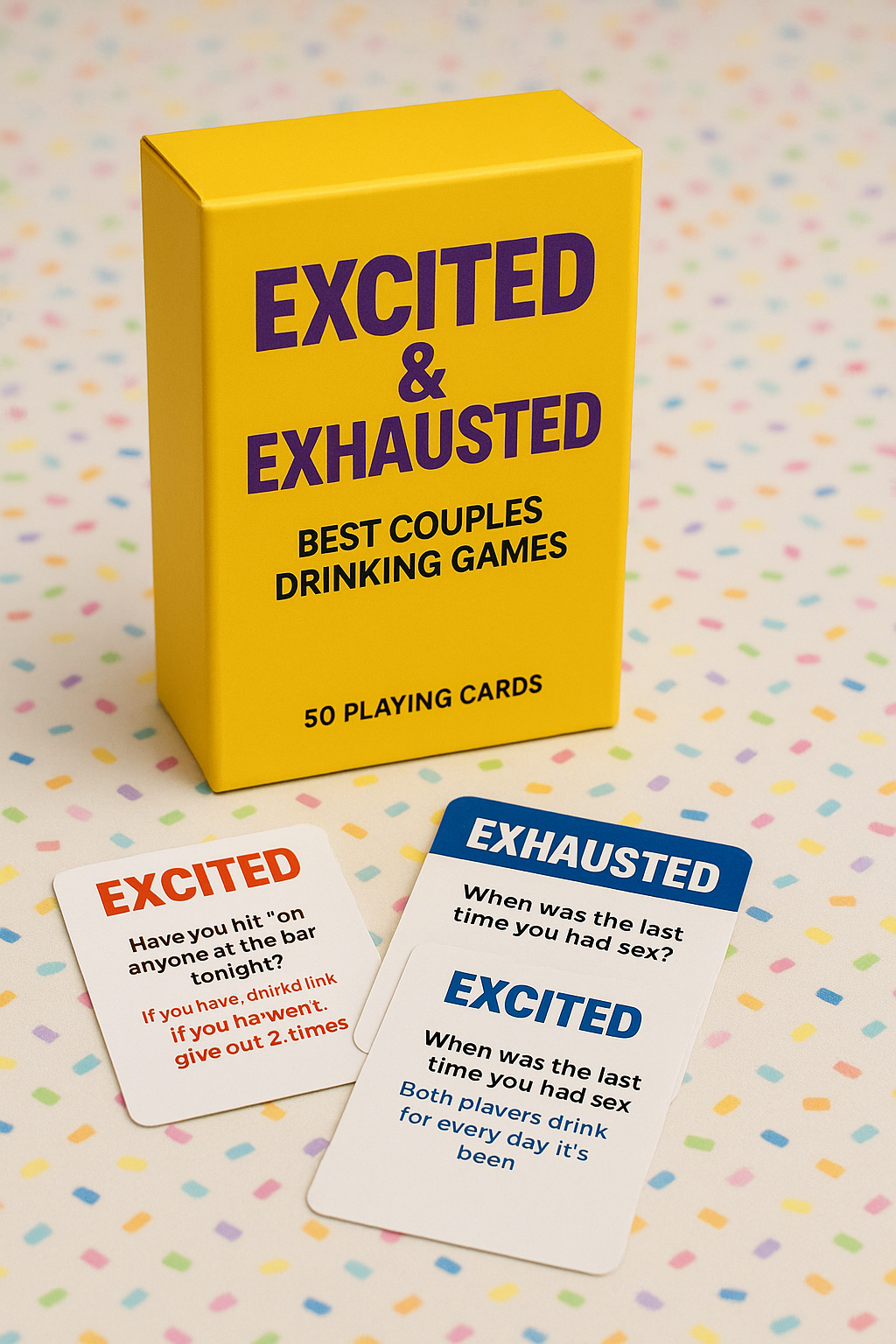 Excited Exhausted – The Ultimate Couple Drinking Game