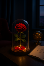 Eternal Rose – Romantic Glass Dome Flower with LED Light